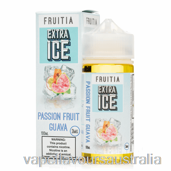 Vape Australia Passionfruit Guava - Extra Ice - Fruitia - 100mL 0mg